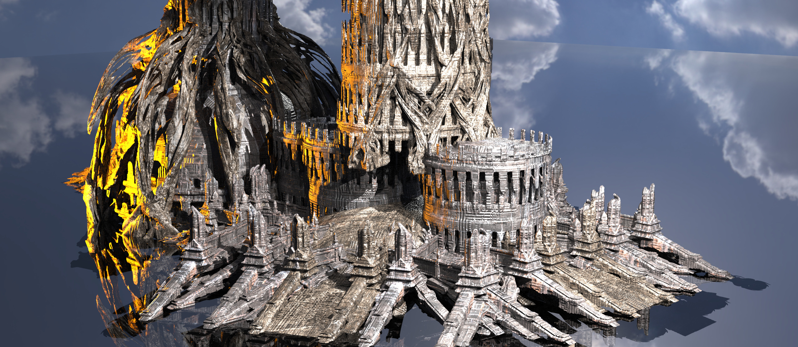 Elden Kingdoms Mordred Tower collection 1 3D model_1
