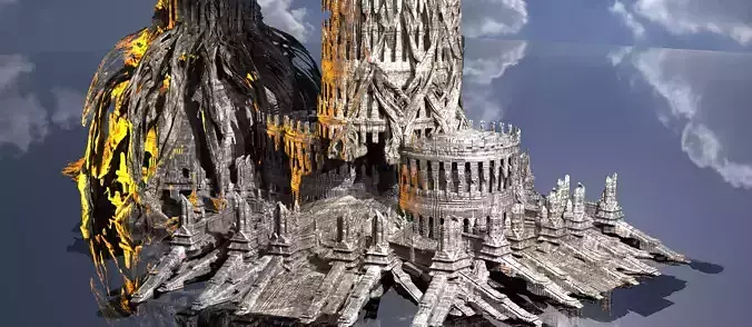 Elden Kingdoms Mordred Tower collection 1 3D model