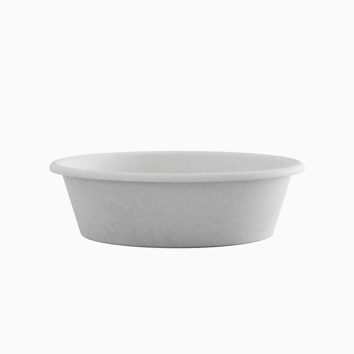 Simple Plastic Wash Basin B Set Low-poly 3D model_2