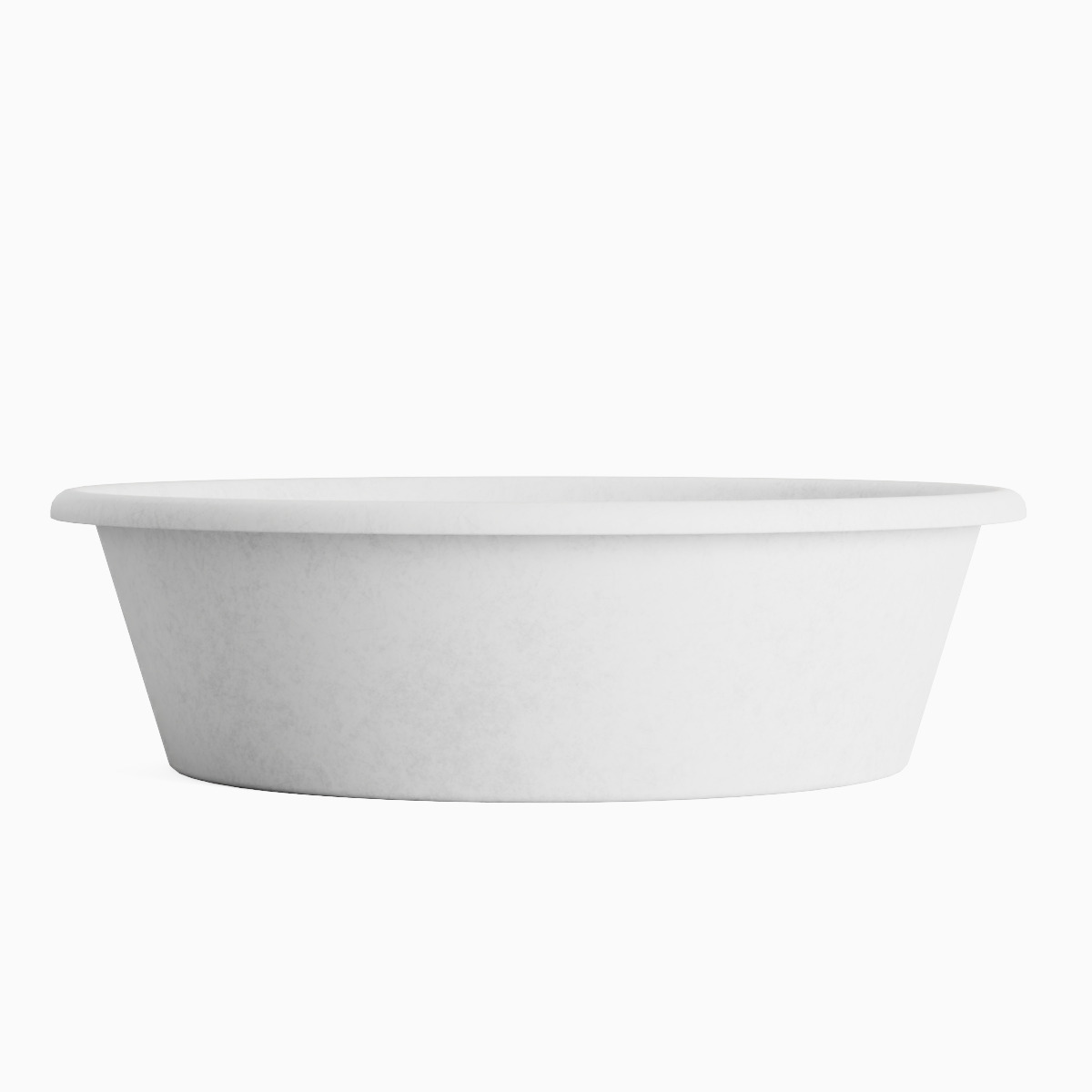 Simple Plastic Wash Basin B Set Low-poly 3D model_3