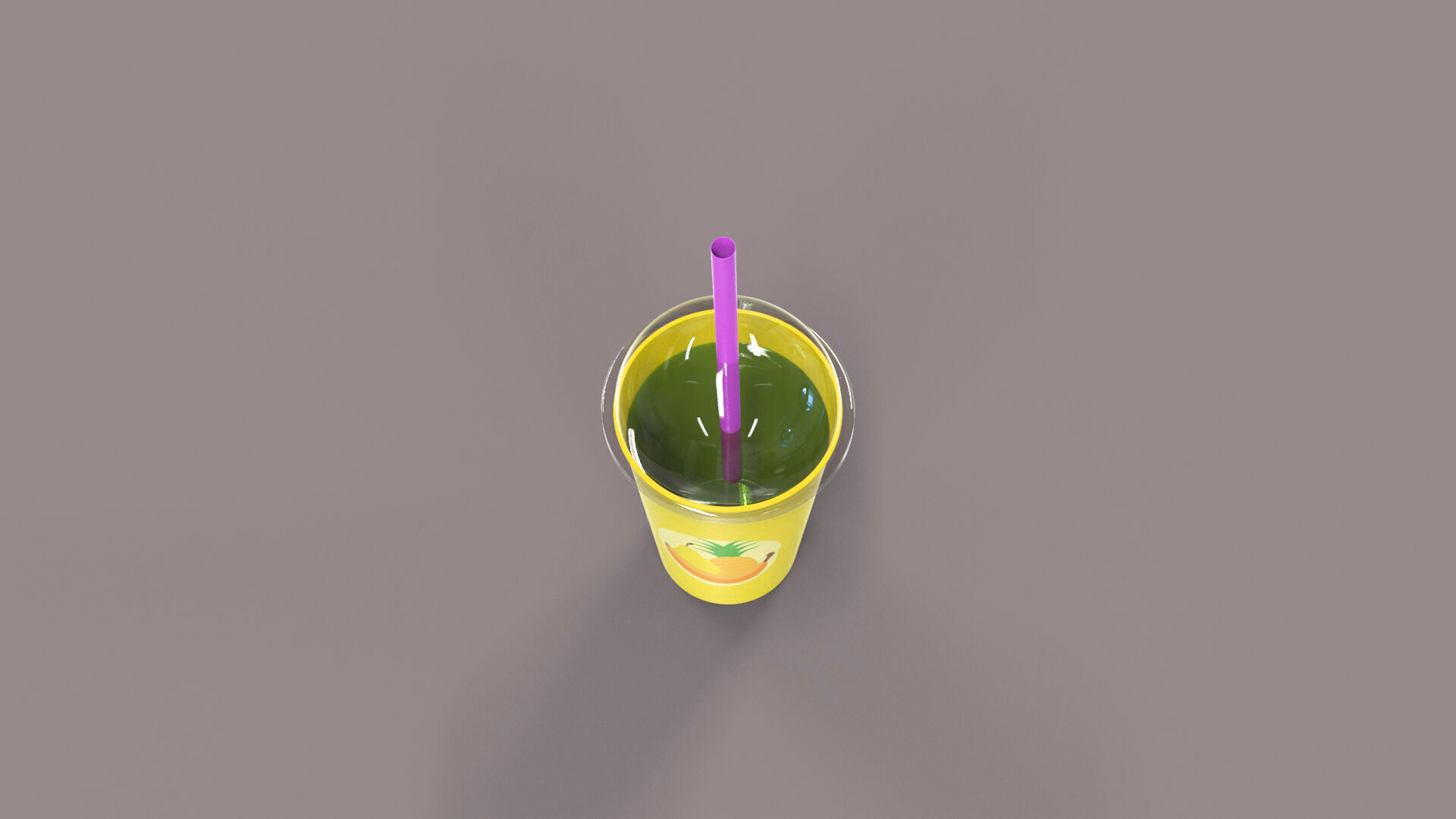 Low-Poly Cartoon Cup Paper 01 Low-poly 3D model_2