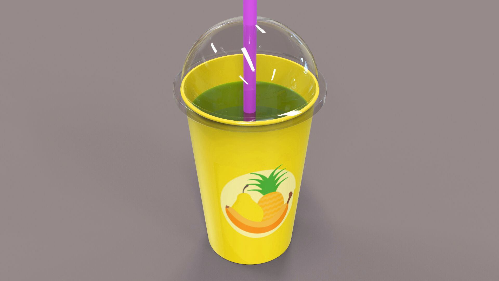 Low-Poly Cartoon Cup Paper 01 Low-poly 3D model_3