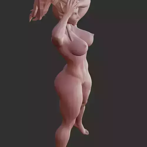 Thicc Anime Babe Busty Erotic 3D Printable Model 3D print model