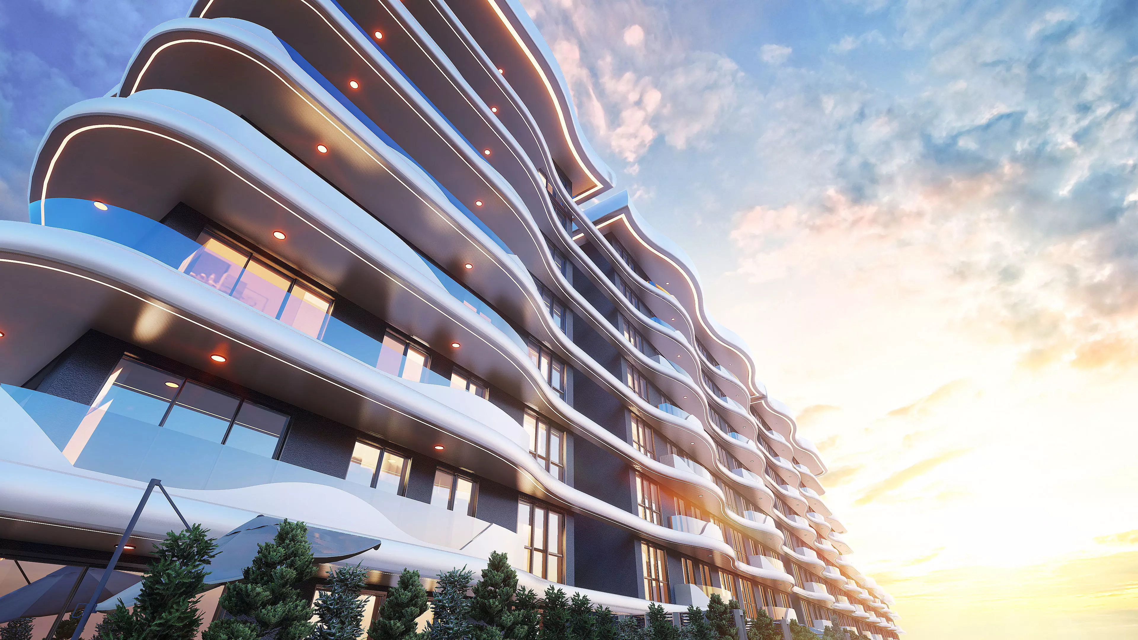 Residential Exterior 3D Sketchup Model and Lumion 12 File  3D model_0