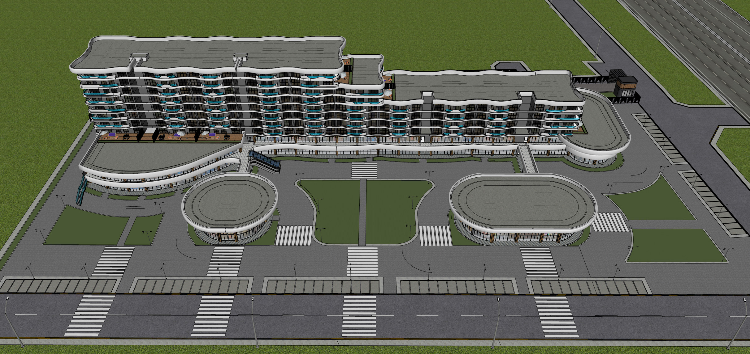 Residential Exterior 3D Sketchup Model and Lumion 12 File  3D model_5