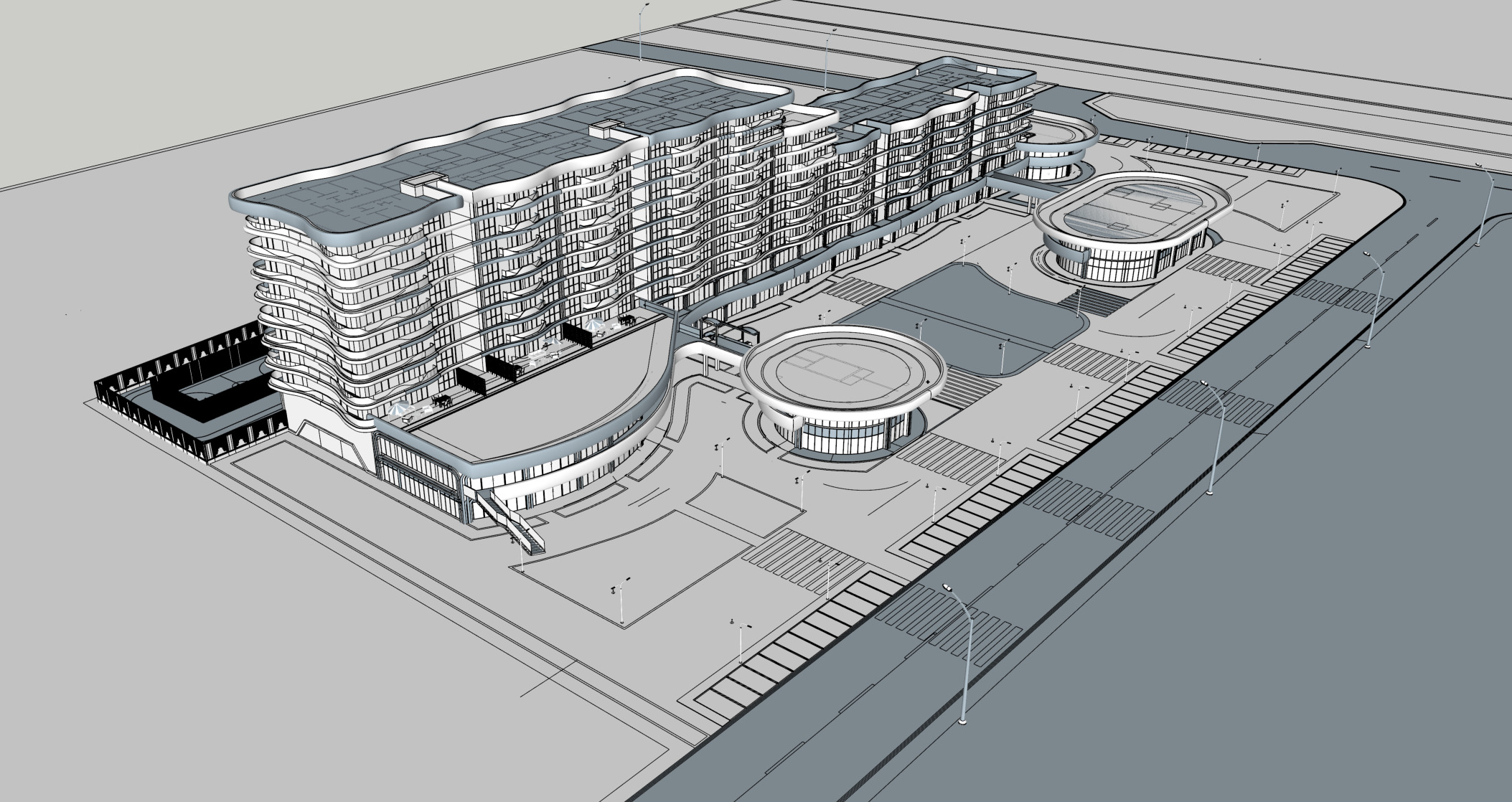 Residential Exterior 3D Sketchup Model and Lumion 12 File  3D model_4