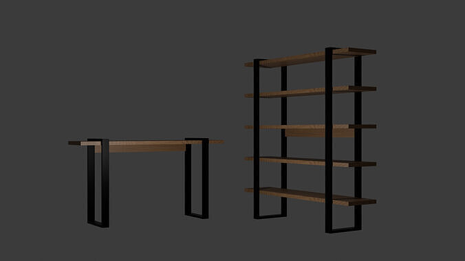 Shelfnand side table 3D model