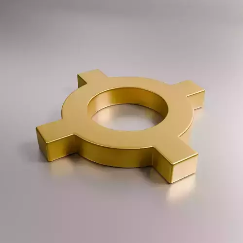 Generic Currency Symbol Free 3D model