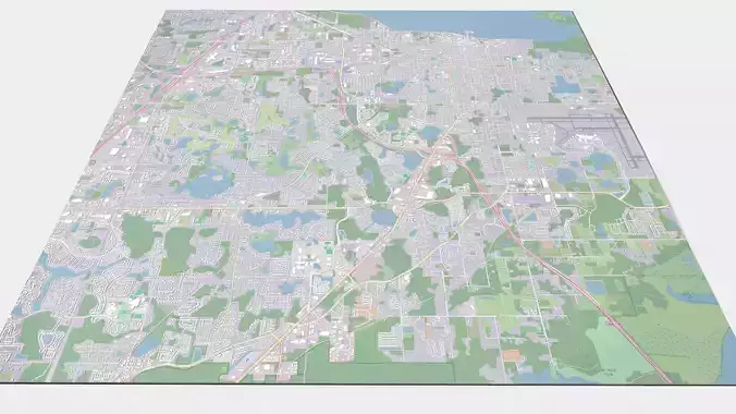 Cityscape Sanford Florida United States 3D model