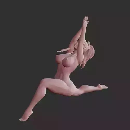 Sensual Anime Waifu Nude Erotic 3D Printable STL