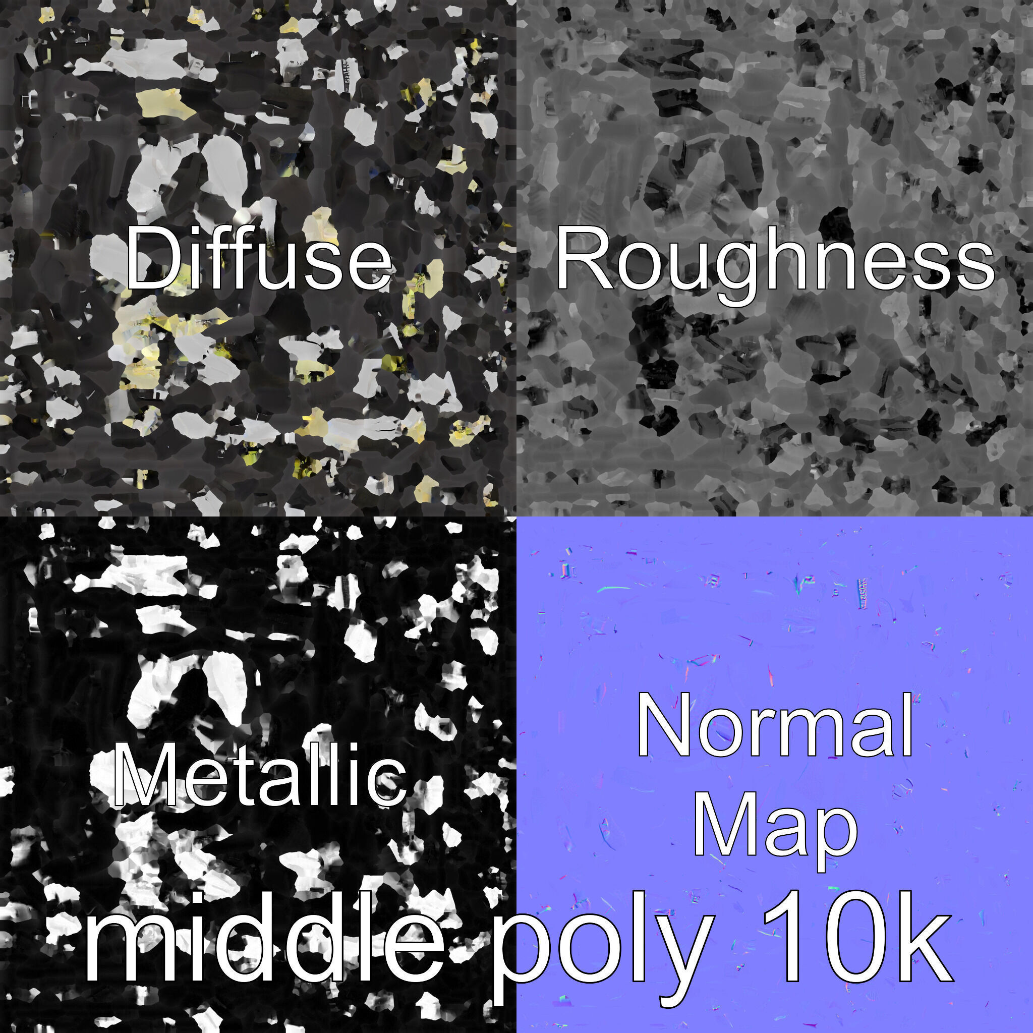 Quadcopter Drone with Camera and Accessories Low-poly 3D model_20