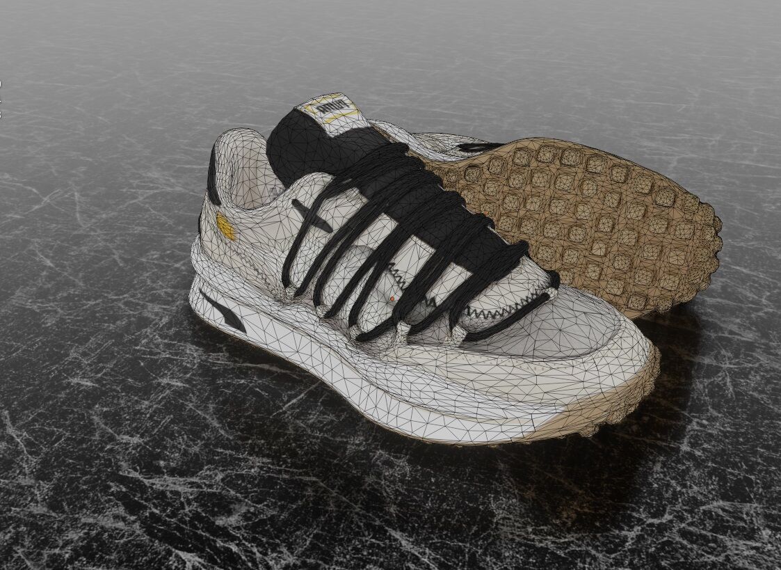 PUMA LACE RIDER 3D SHOES Low-poly 3D model_14