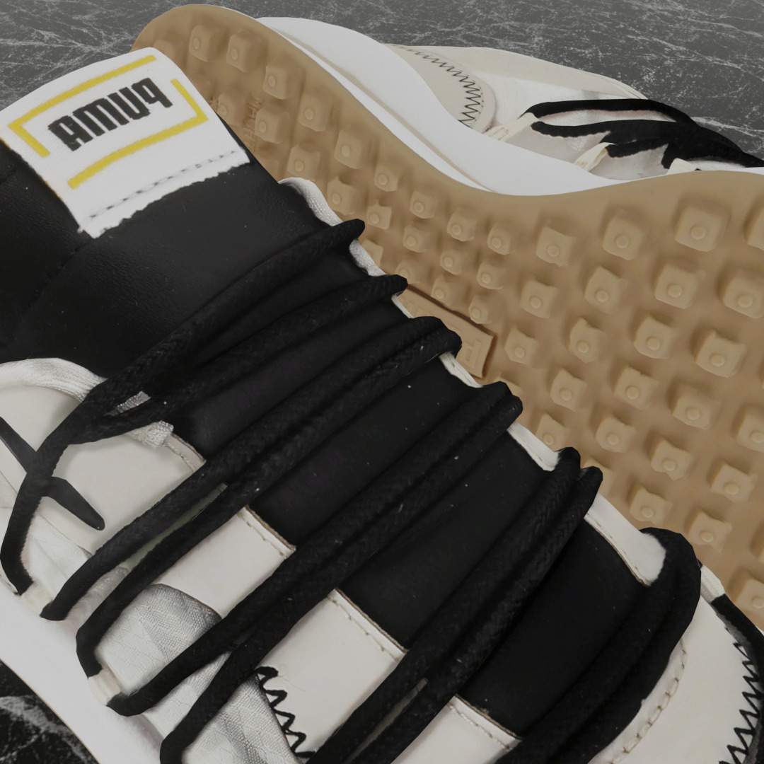 PUMA LACE RIDER 3D SHOES Low-poly 3D model_11