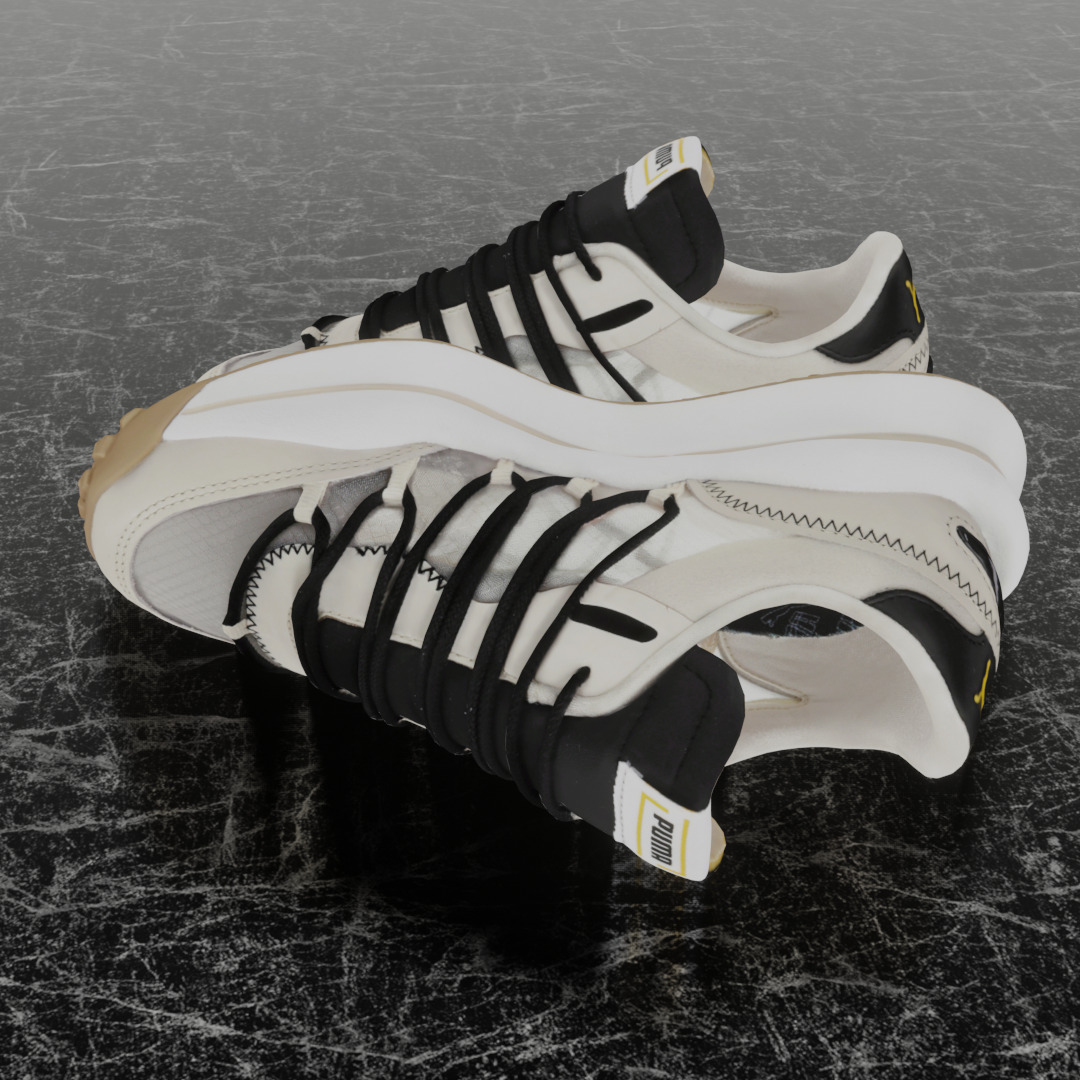 PUMA LACE RIDER 3D SHOES Low-poly 3D model_7
