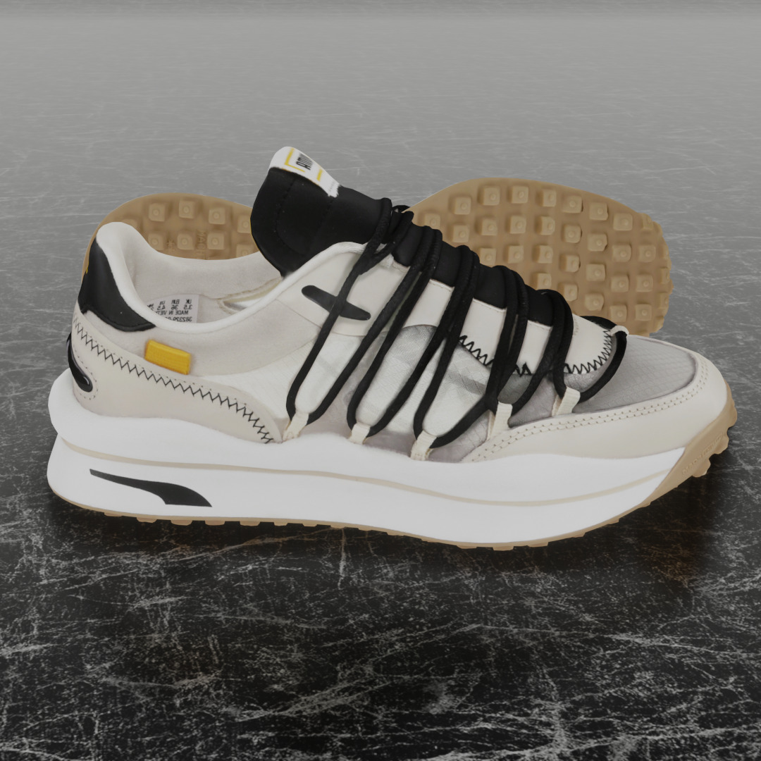 PUMA LACE RIDER 3D SHOES Low-poly 3D model_4