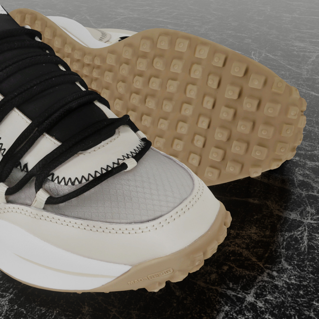 PUMA LACE RIDER 3D SHOES Low-poly 3D model_13