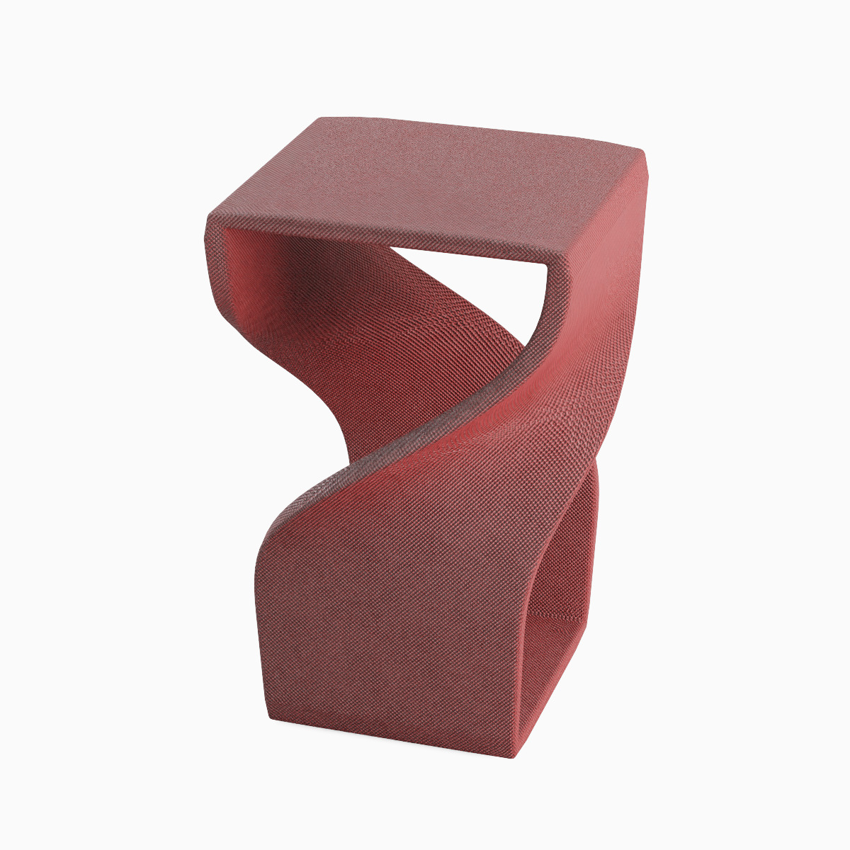 Twisted Stool for Childs Set Low-poly 3D model_5