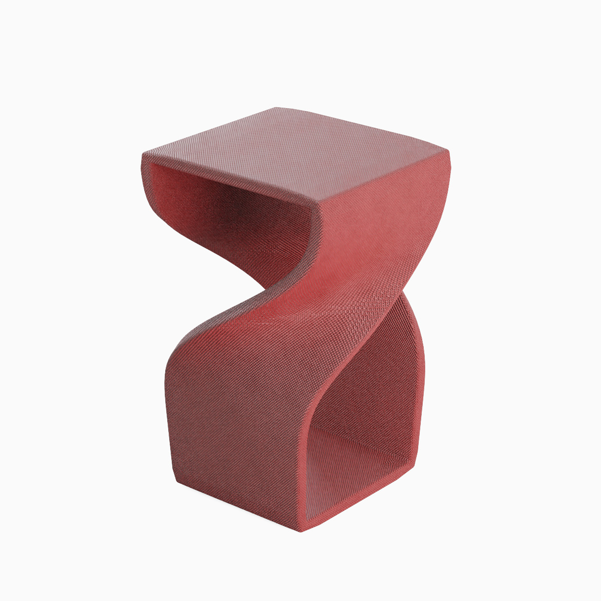 Twisted Stool for Childs Set Low-poly 3D model_7
