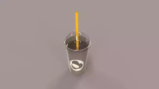 Low-Poly Cartoon Cup Paper 02 Low-poly 3D model