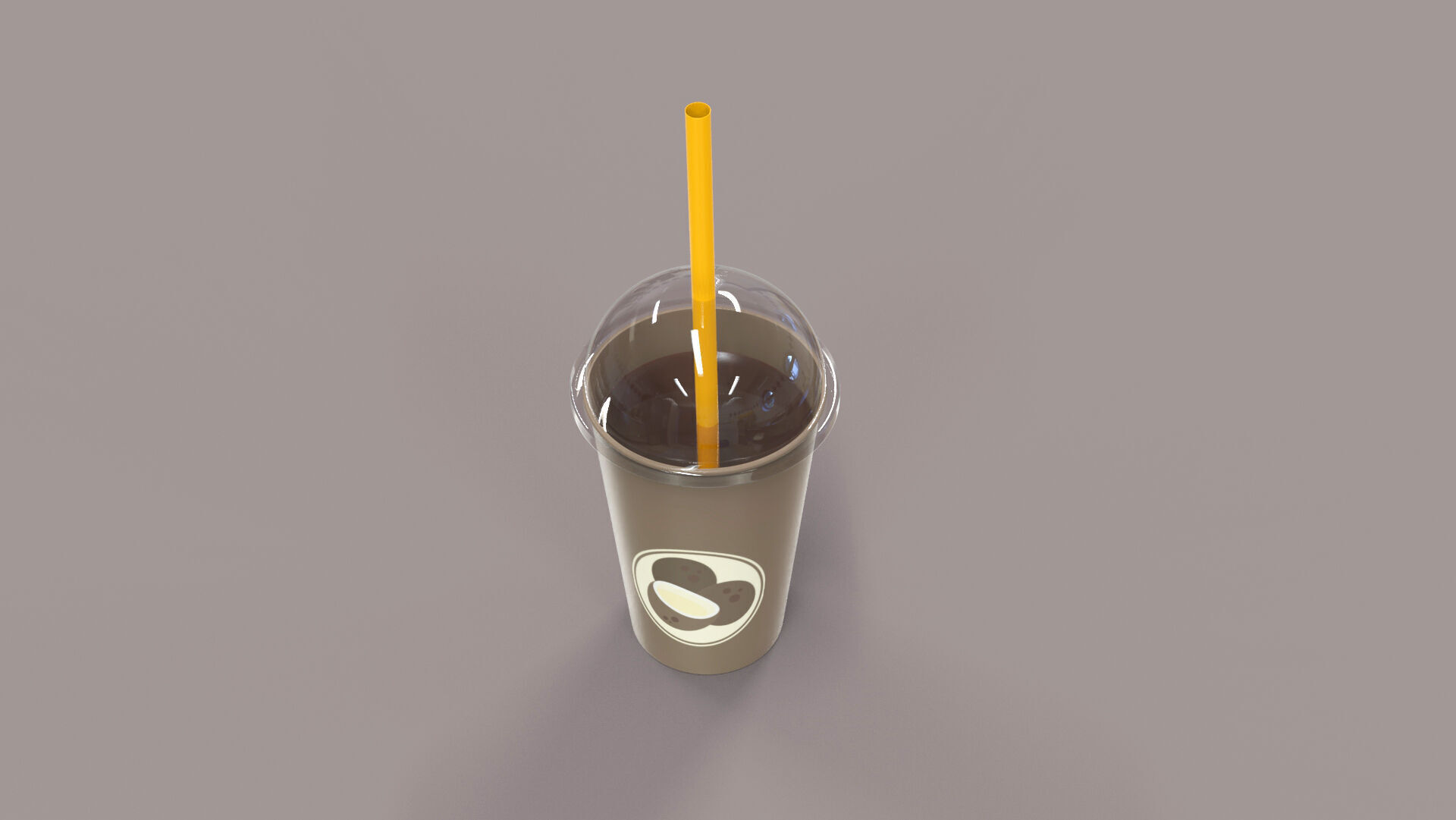 Low-Poly Cartoon Cup Paper 02 Low-poly 3D model_1