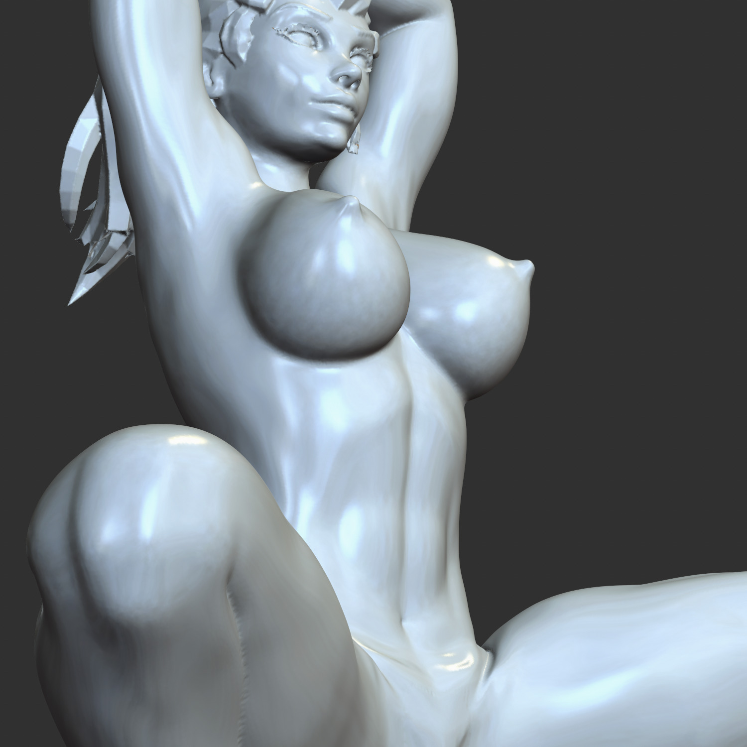 perfect body girl 3D print model_9