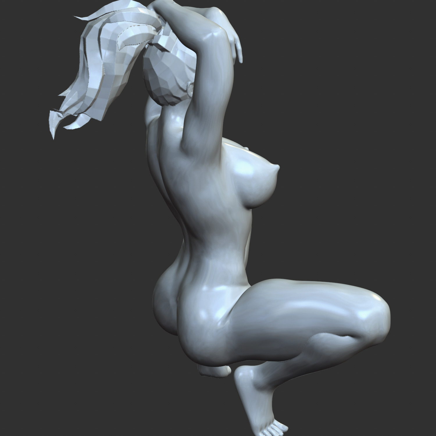 perfect body girl 3D print model_5