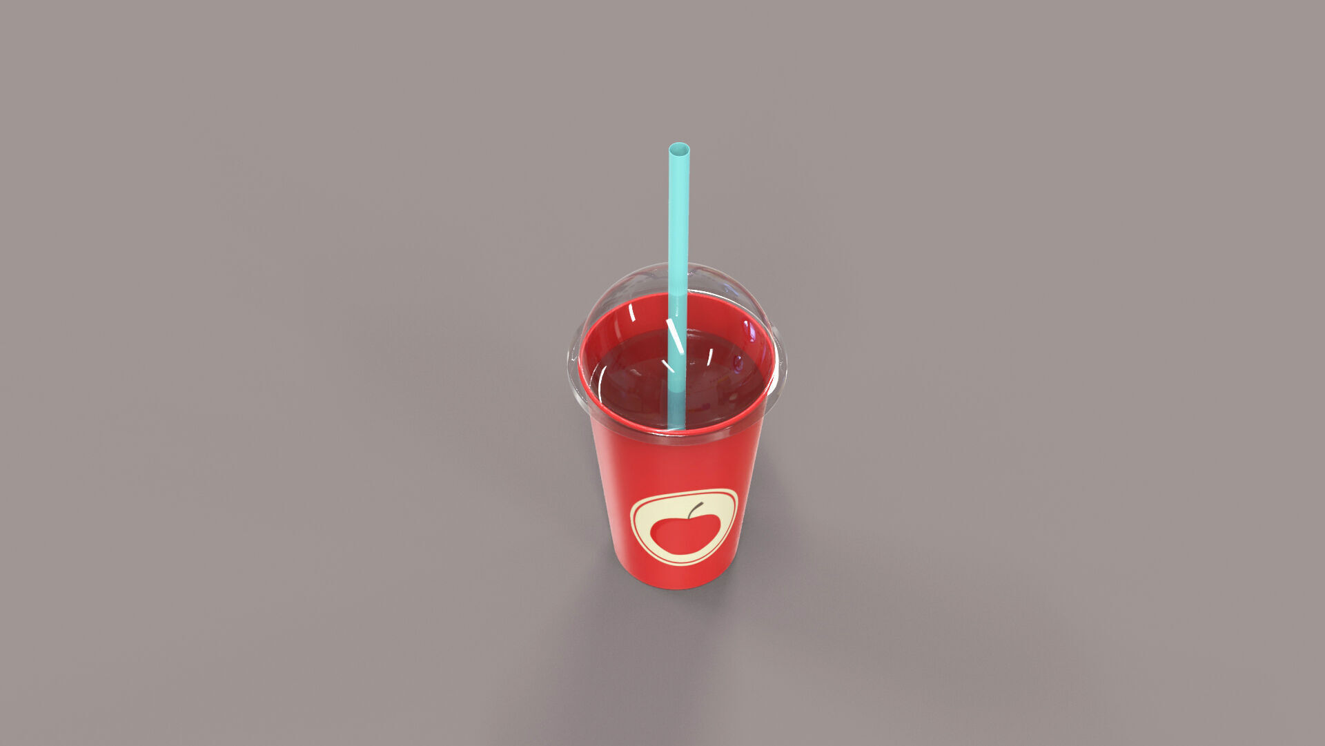 Low-Poly Cartoon Cup Paper 03 Low-poly 3D model_1