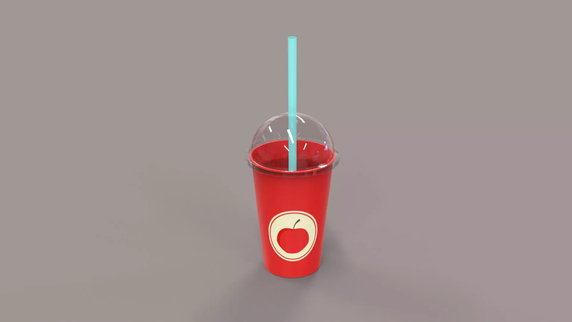 Low-Poly Cartoon Cup Paper 03 Low-poly 3D model_0