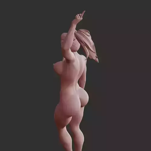 Naughty Hentai Girl Attitude Pose 3D Printable Model