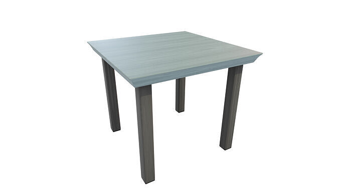 Outdoor Table Low-poly 3D model