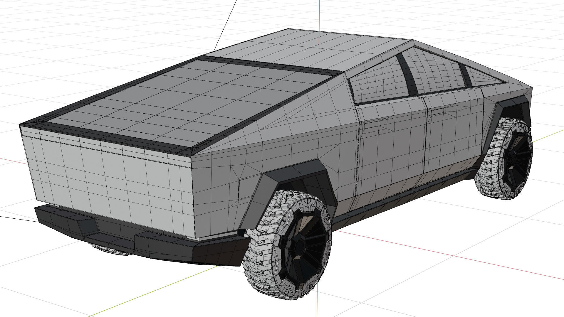 Tesla Model Y 2022  Low-poly 3D model_6