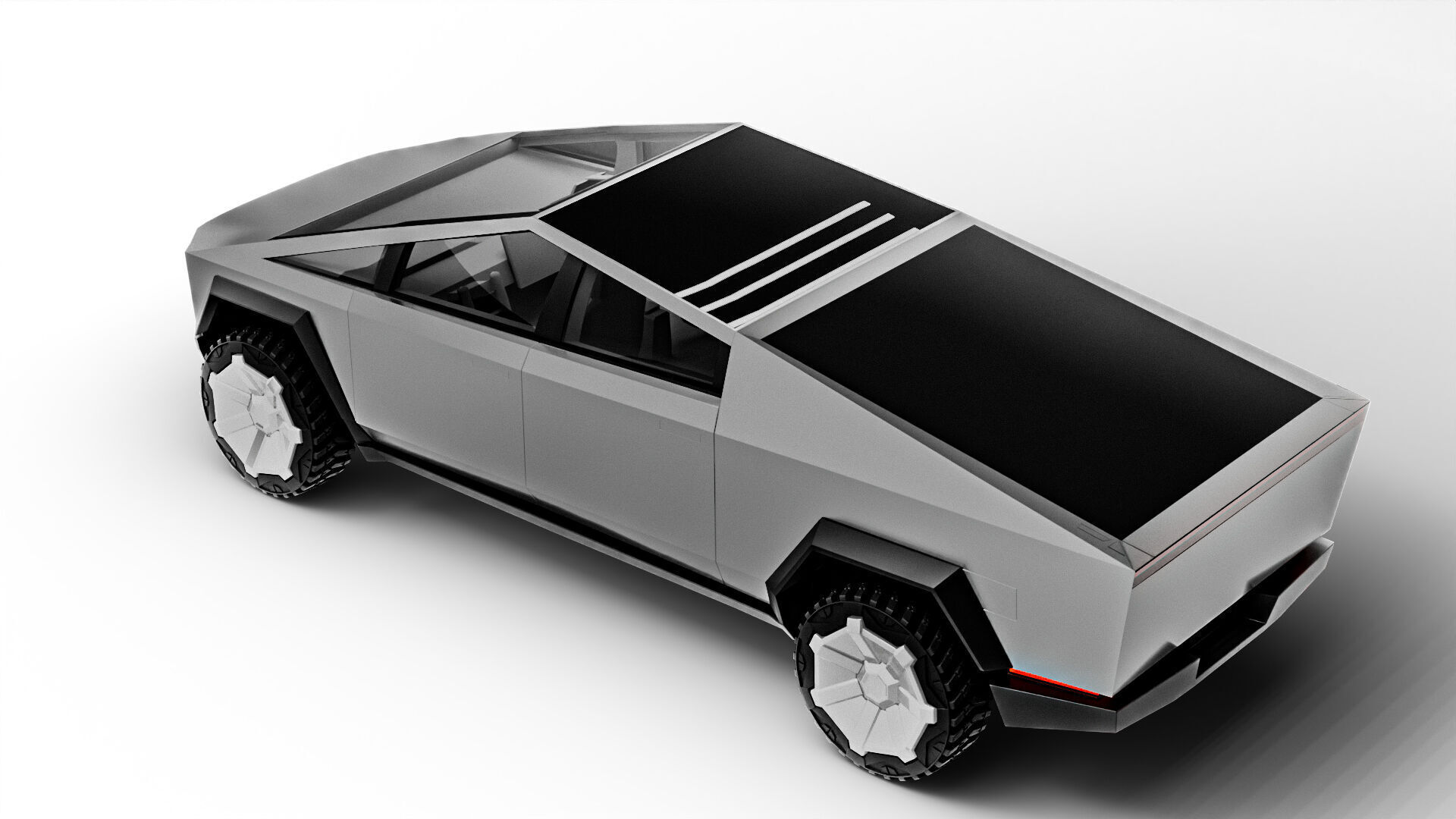 Tesla Model Y 2022  Low-poly 3D model_2