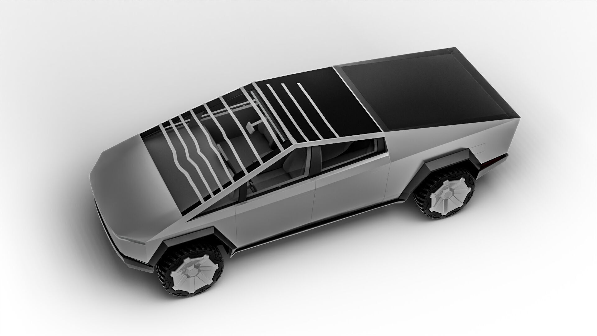 Tesla Model Y 2022  Low-poly 3D model_3