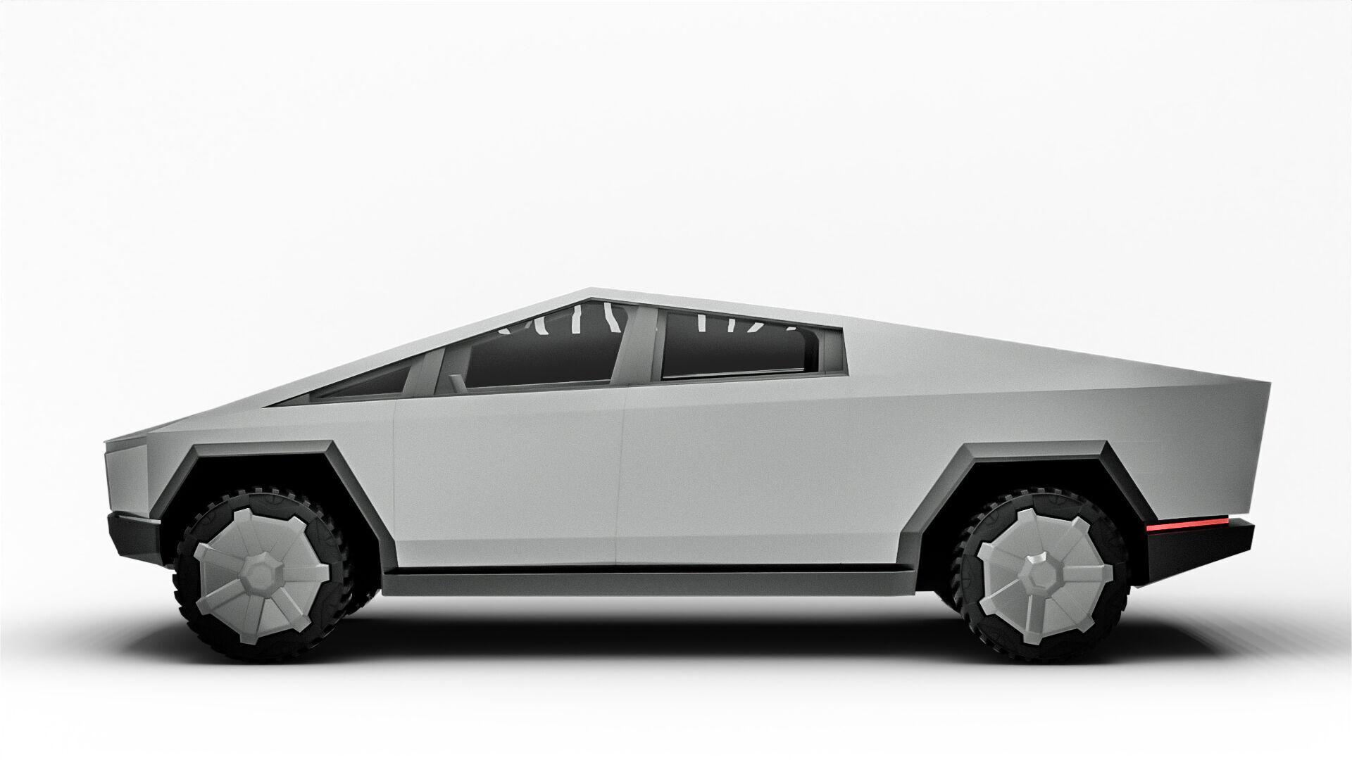 Tesla Model Y 2022  Low-poly 3D model_4