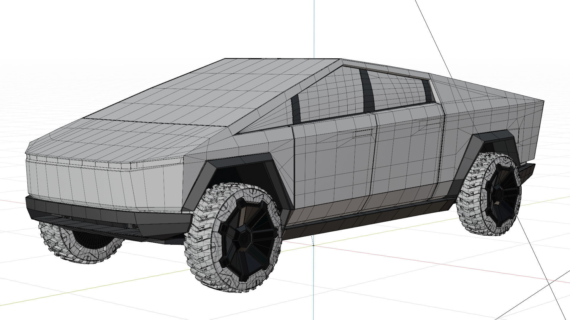 Tesla Model Y 2022  Low-poly 3D model_7