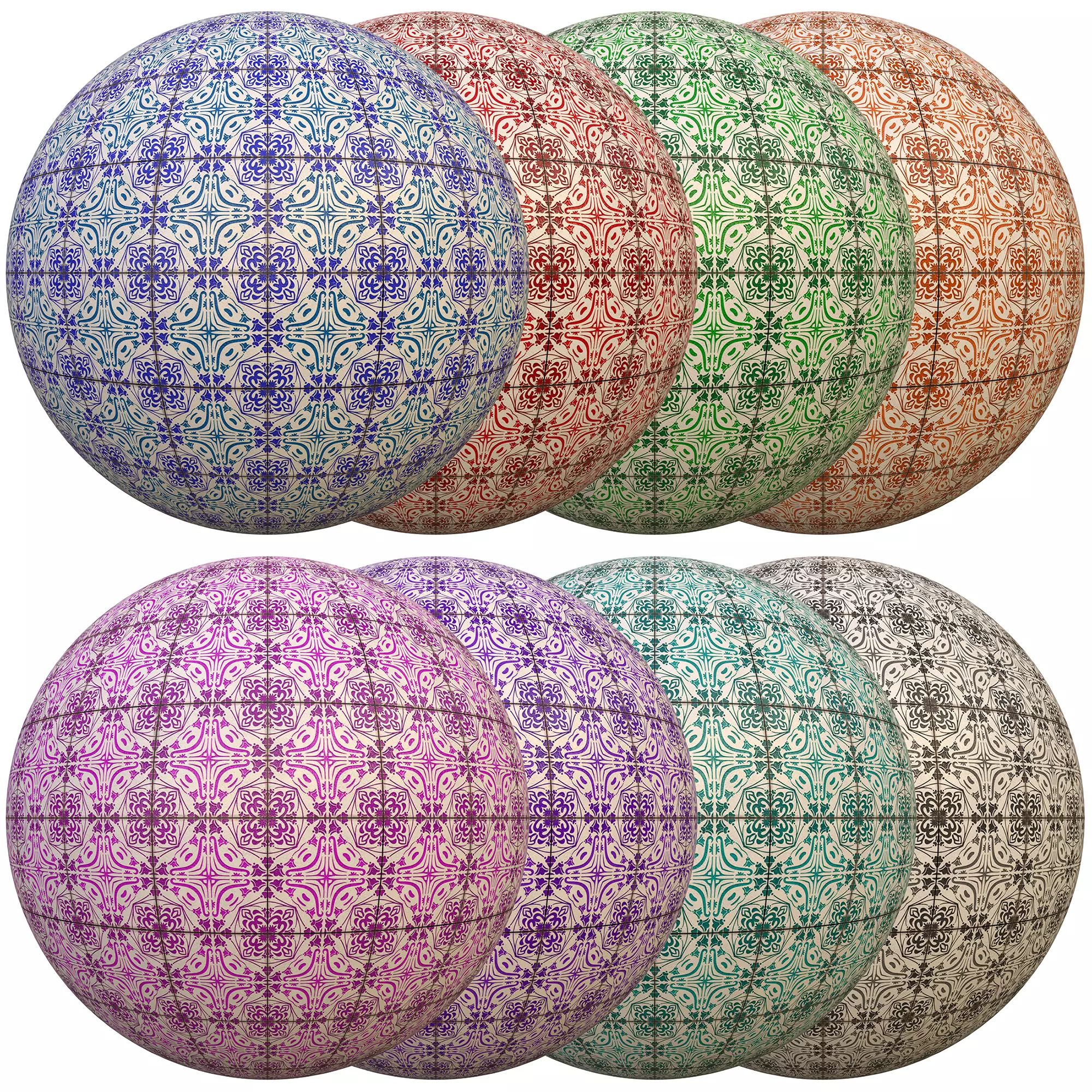 tile patterned 135-seamless-4k-pbr Texture_0