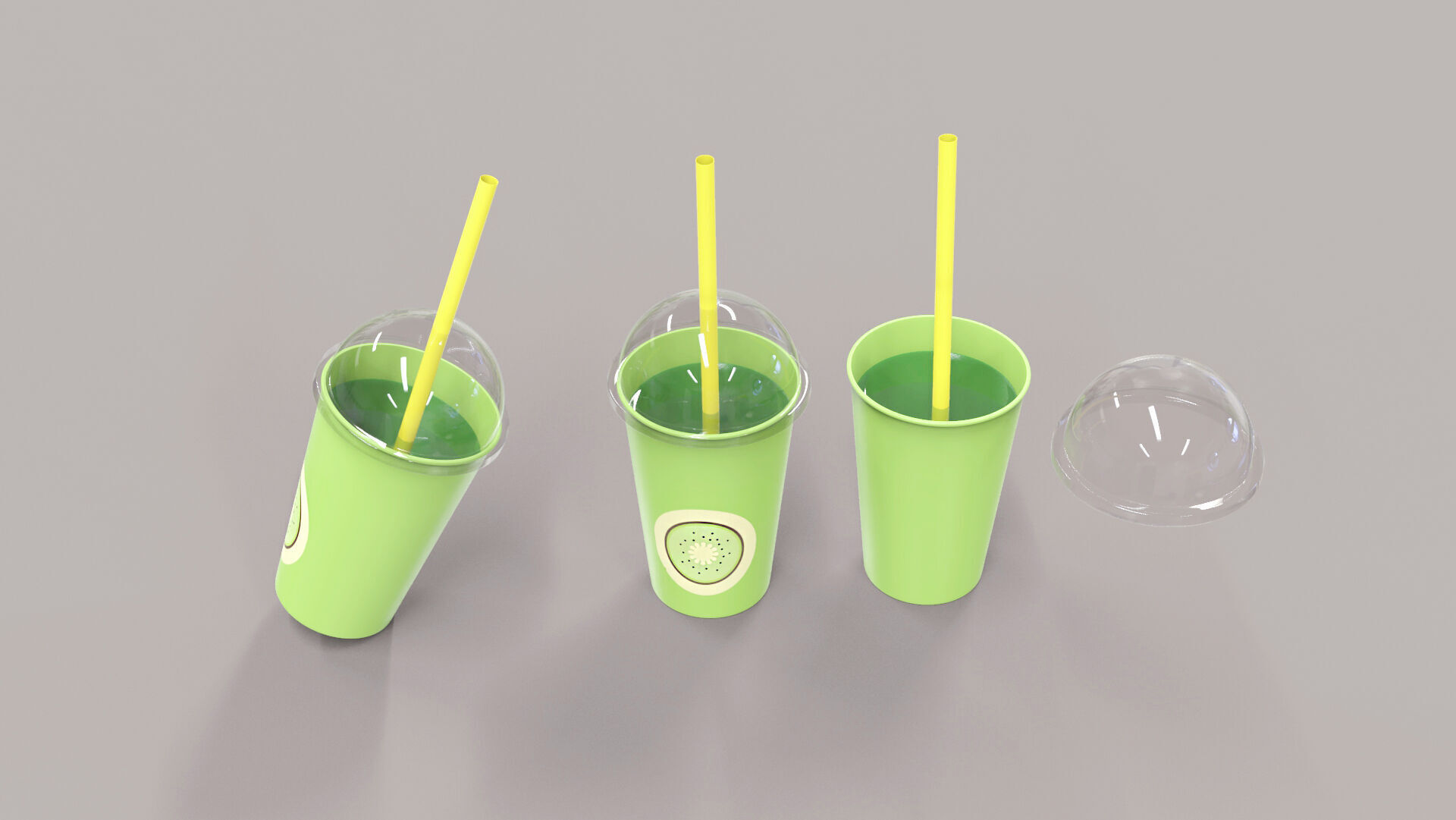 Low-Poly Cartoon Cup Paper 05 Low-poly 3D model_4