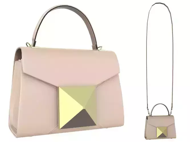 Valentino One Stud Mini Bag Beige