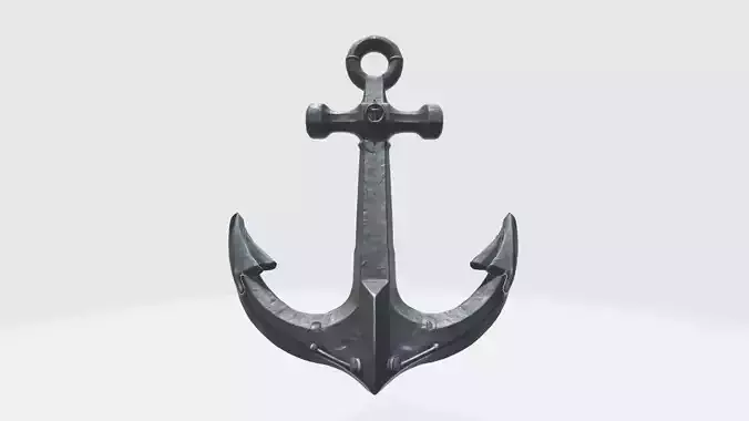 3d Rendered Model Ship Anchor Or Boat Anchor