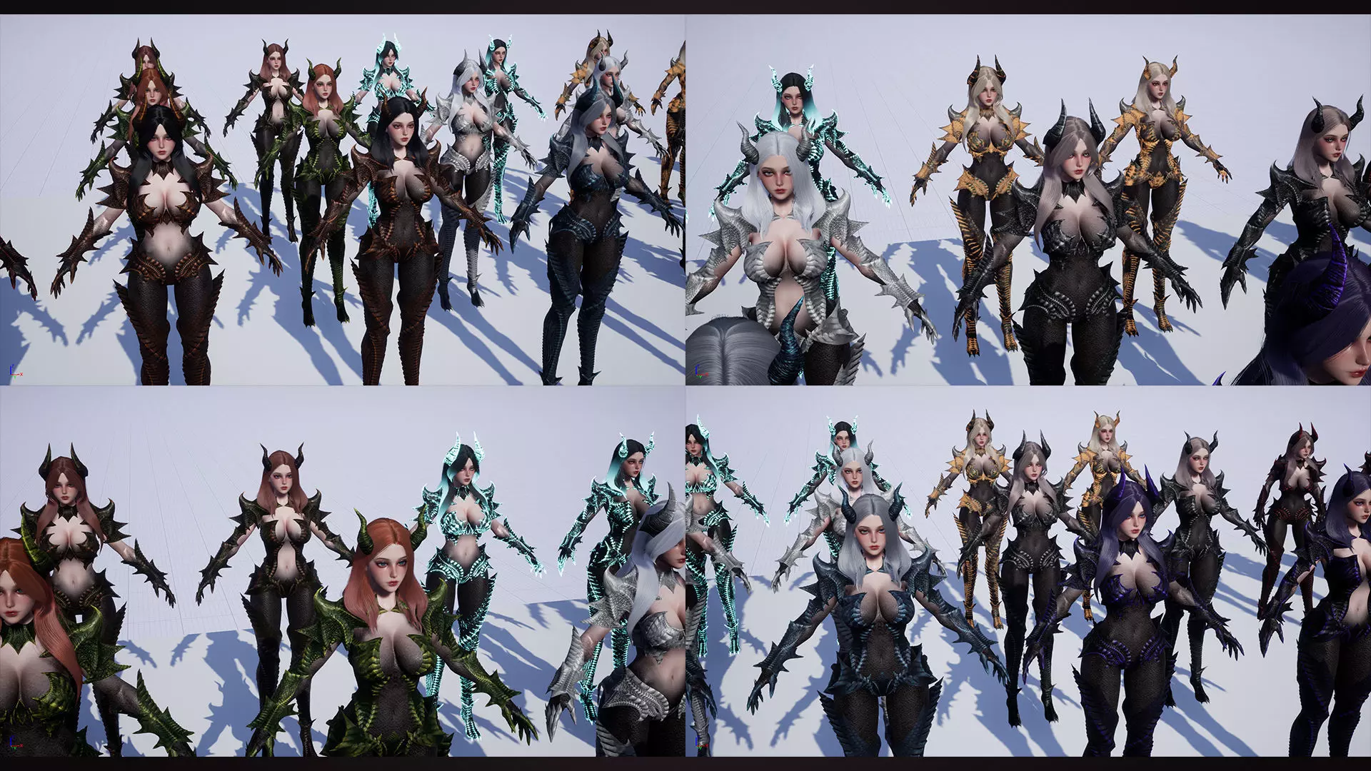 Dragon Girl Selaria Low-poly 3D model_20