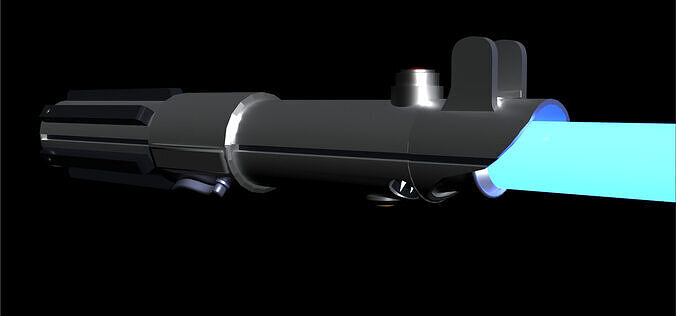 Anakin Skywalkers Lightsaber Low-poly 3D model