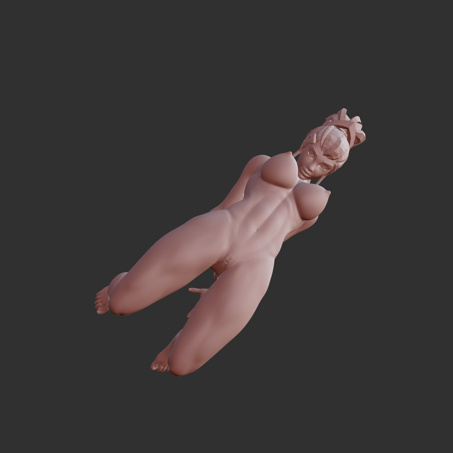 Demon Queen Hentai Babe NSFW 3D Print STL 3D print model_3