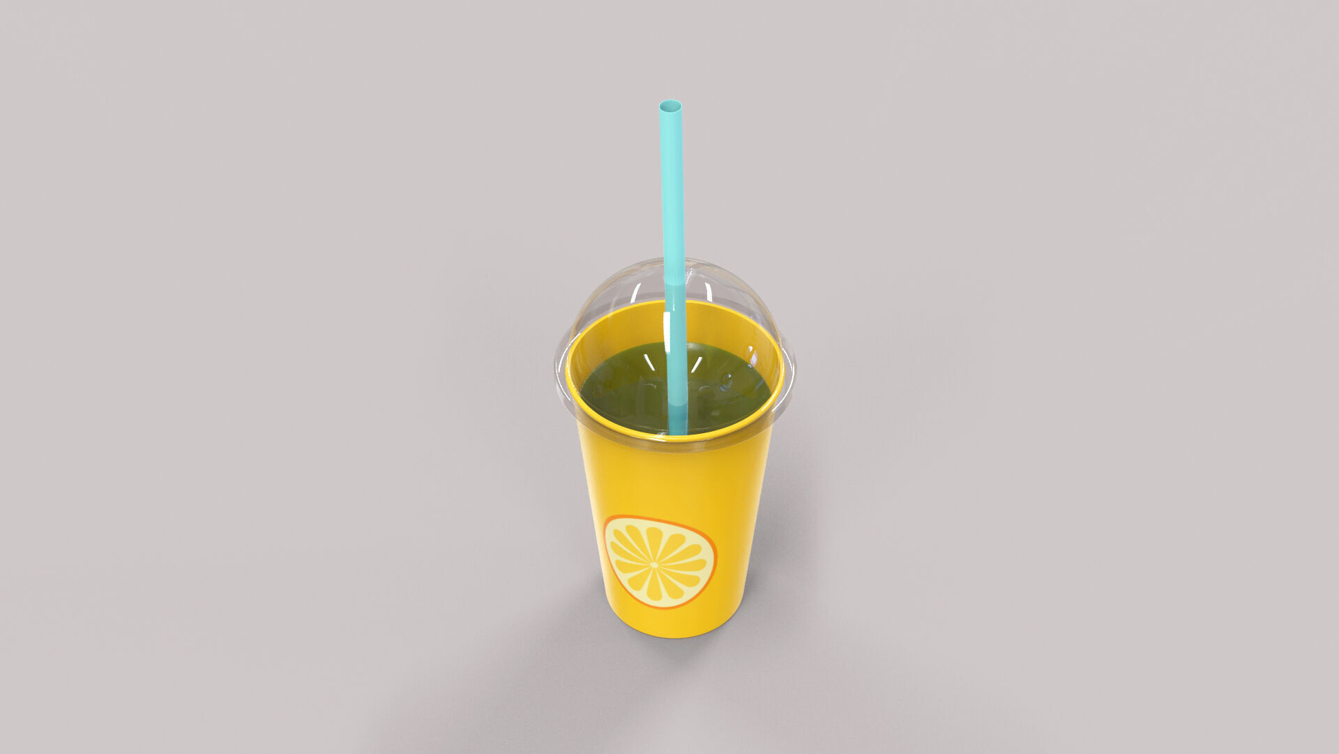 Low-Poly Cartoon Cup Paper 06  Low-poly 3D model_1
