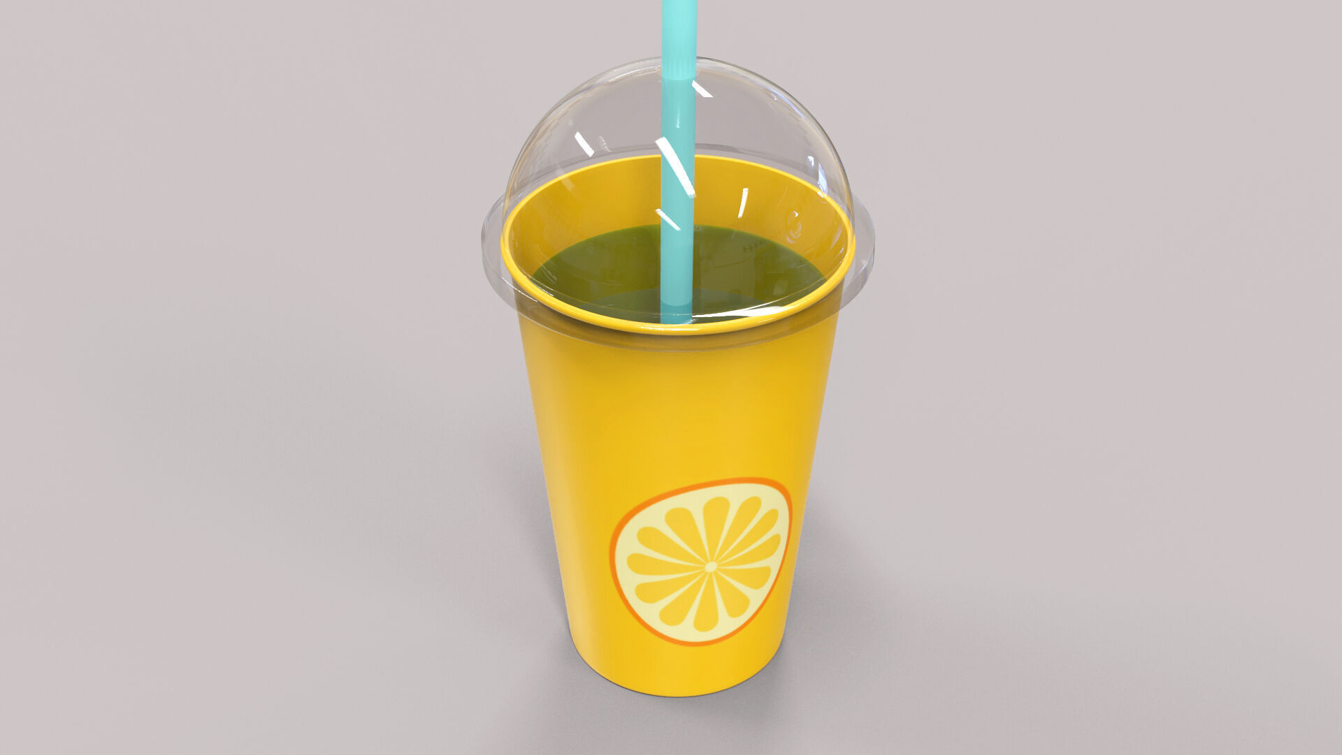 Low-Poly Cartoon Cup Paper 06  Low-poly 3D model_3