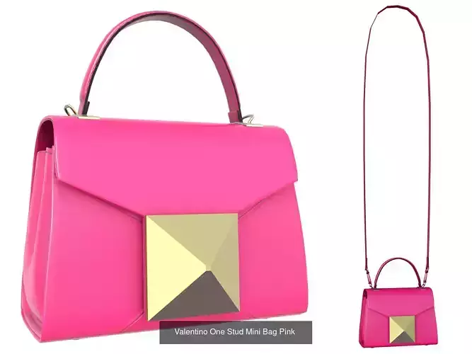 Valentino One Stud Mini Bag  3D Model Collection