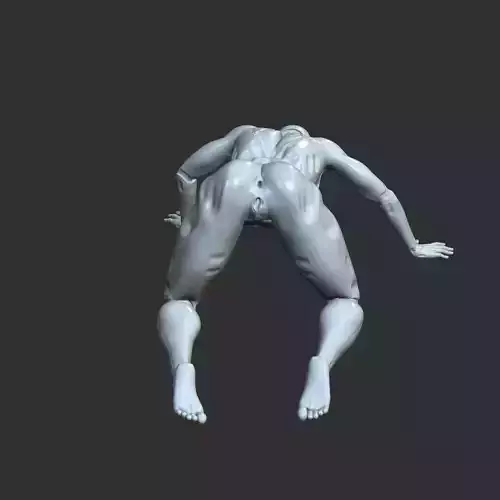 Thicc Cyber Girl Bending Over NSFW 3D Print STL