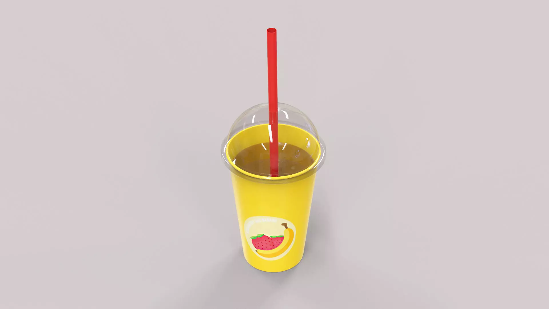 Low-Poly Cartoon Cup Paper 07 Low-poly 3D model_0