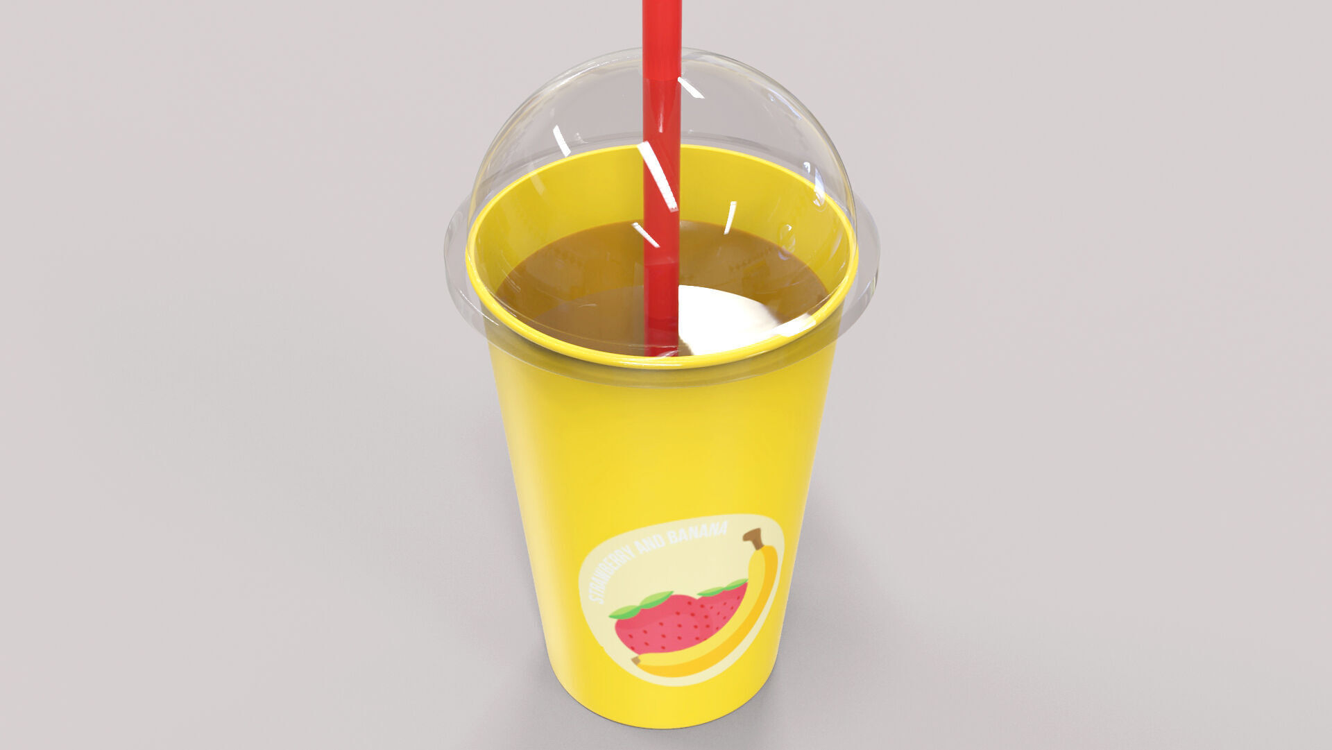 Low-Poly Cartoon Cup Paper 07 Low-poly 3D model_3