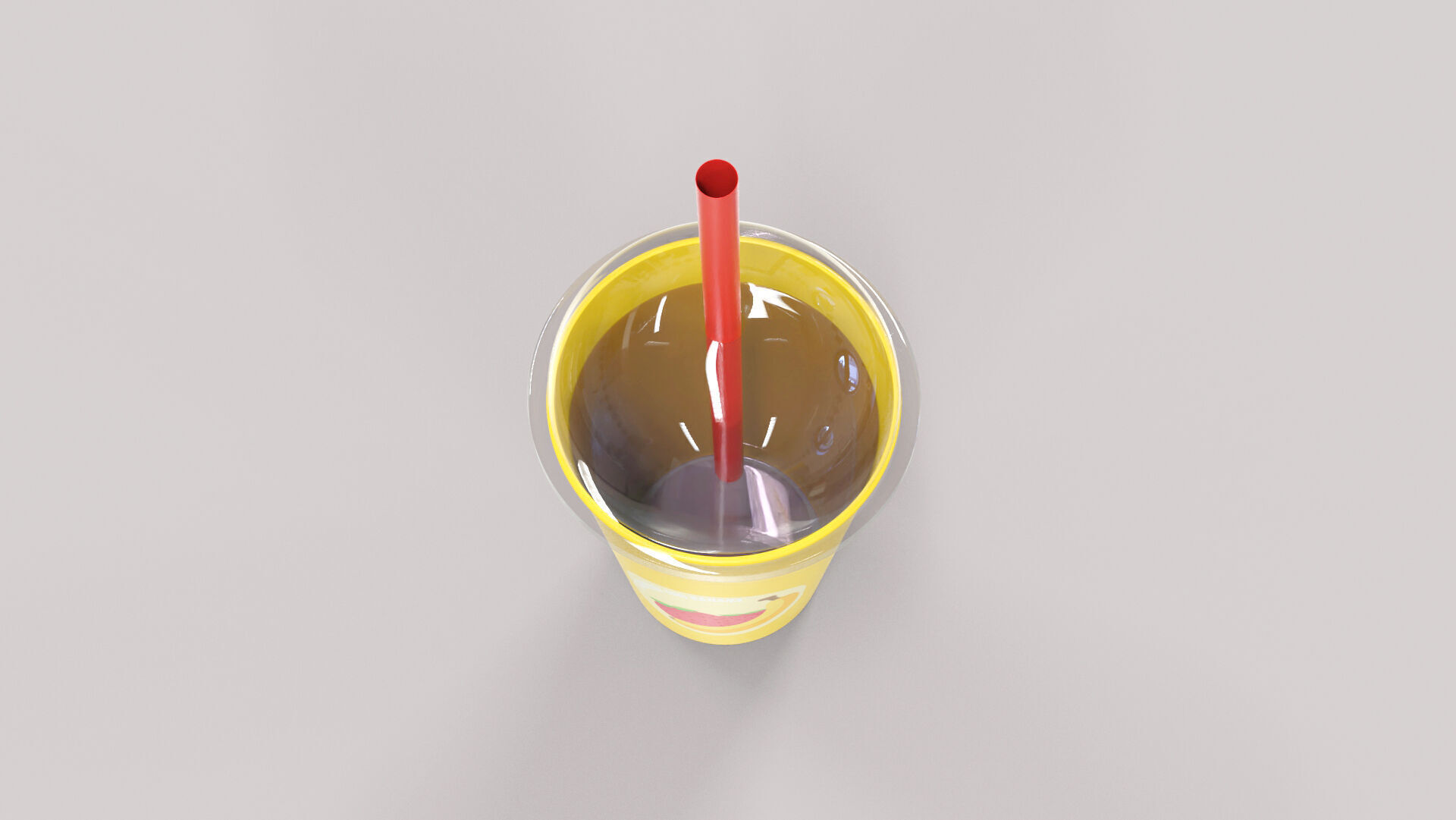 Low-Poly Cartoon Cup Paper 07 Low-poly 3D model_2