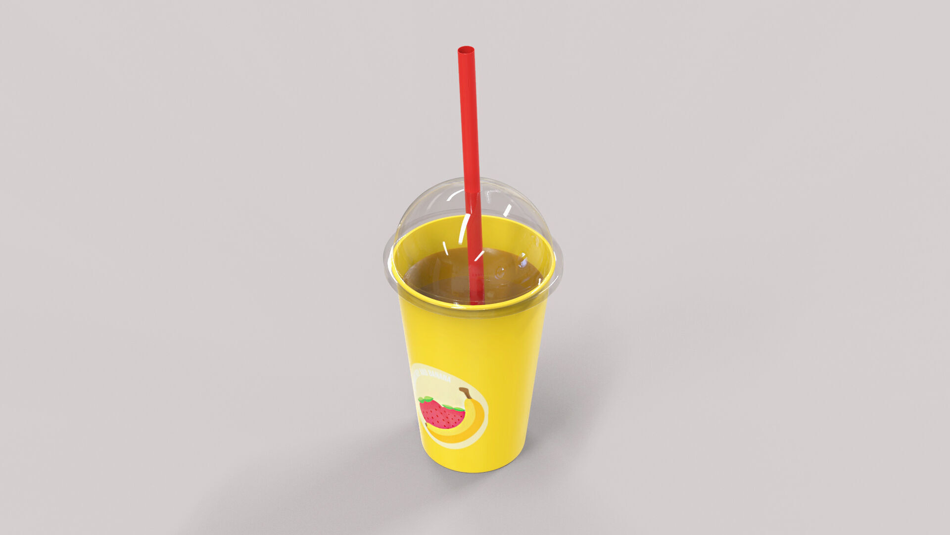 Low-Poly Cartoon Cup Paper 07 Low-poly 3D model_1